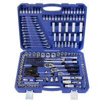 Професійний набір інструментів 216 предметів у кейсі — все, що потрібно для майстра в одному комплекті